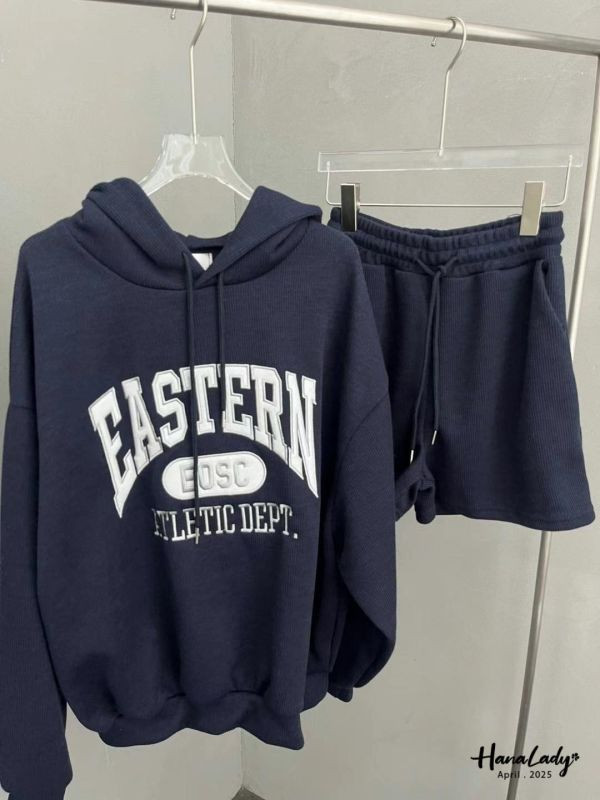 WFA68 質感刺繡字母休閒套裝 正韓 韓國服飾 韓國連線