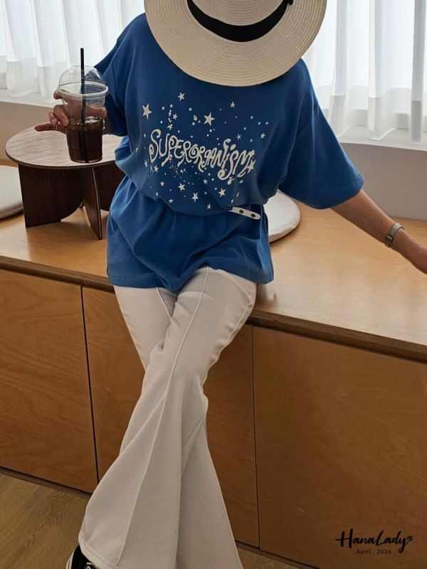 LFA72 星星卯釘嫩Q棉T 