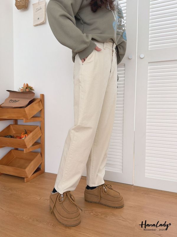 WJA77 多色可選牛仔小男友褲 