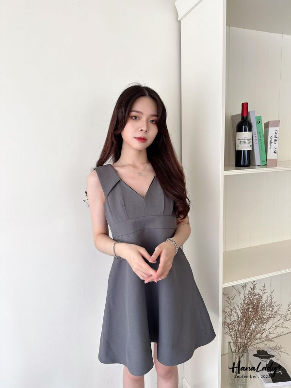 WKA54 高質感翻領設計洋裝 