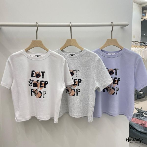 LFA94 狗日子釘珠棉T 