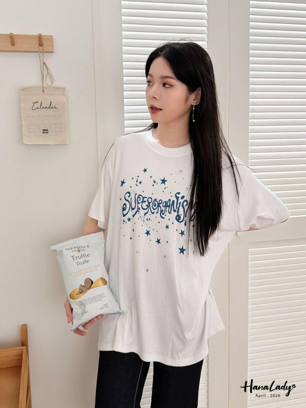 LFA72 星星卯釘嫩Q棉T 