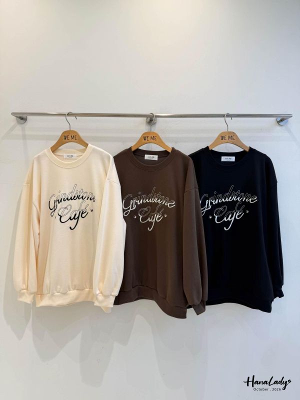 LTA49 立體刺繡字母長版大學T 