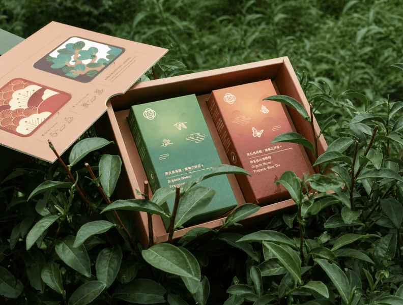 【天鑫有機茶禮盒】琥珀蜜香紅茶100g+包種茶100g｜榮獲TAGs精選獎 × 通過有機認證 × 永續報告書推薦品 2026中秋禮盒,中秋送禮,茶葉禮盒,有機茶禮盒,天鑫有機茶,弗貝多有機茶,包種茶,蜜香紅茶,企業送禮,台灣茶禮盒