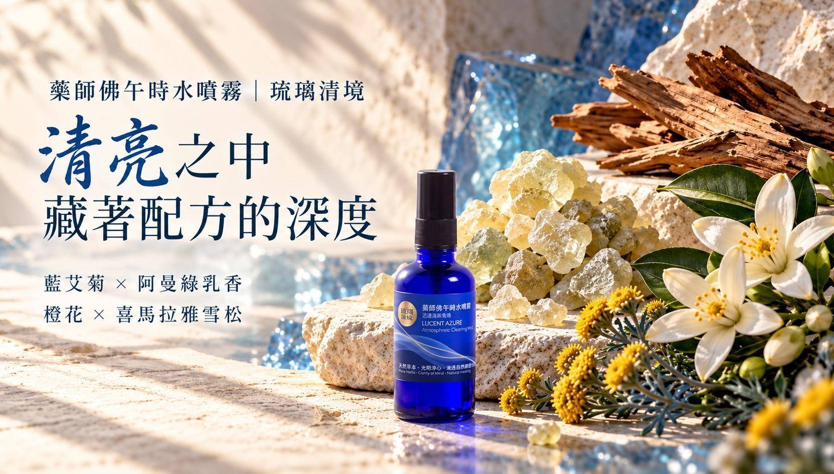 藥師佛噴霧有乳香與木質的厚度