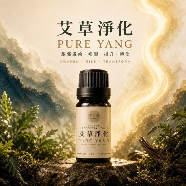 艾草淨化複方精油 5ml｜Pure Yang｜從喚醒，到揚升，再到轉化，重新感受純陽之氣所帶來的潔淨與明亮｜驅邪避凶  農曆七月必備 艾草精油,淨化精油,艾草淨化,複方精油,空間淨化,空間擴香,驅邪避凶,純陽之氣,農曆七月,平安月