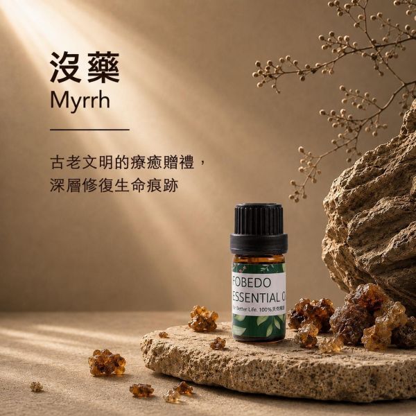頂級沒藥 5ml｜Myrrh｜古老文明的療癒贈禮，深層修復生命痕跡 弗貝多,頂級沒藥精油,沒藥樹脂,橄欖科精油,古老文明,生命痕跡,深層修復,能量淨化,單方精油