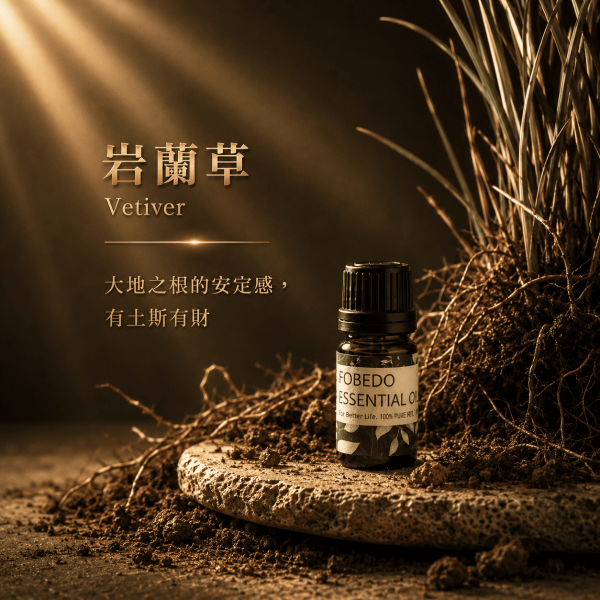 岩蘭草 15ml｜Vetiver｜大地之根的安定感，有土斯有財 弗貝多,岩蘭草精油,招財精油,天然精油,思緒扎根,正向財氣,能量淨化,平衡身心,除穢,好氣運