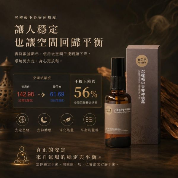 【卸壓安神組】天真藥浴手工皂100g + 沉檀帳中香安神噴霧100ml + 維吉尼亞雪松精油10ml（贈送：泡沫沐浴球）｜2026年離火運高壓生活的治癒力 農曆七月,心神不寧,生活緊繃,卸壓安神,日常降噪,阻隔干擾,夜間關機,安神噴霧,午時水,弗貝多