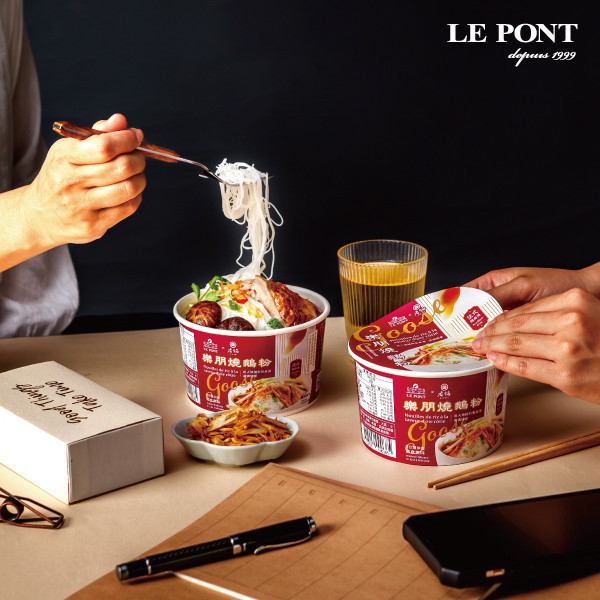 送禮首選5入組 樂朋,LEPONT,鵝油,油蔥,鵝油香蔥,米粉,炊粉,老鍋米粉,聯名,橋邊鵝肉,必比登,米其林必比登,樂朋燒鵝粉,燒鵝,鵝肉,鵝高湯