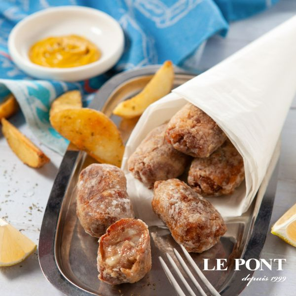 黃金鵝油網紗肉捲 