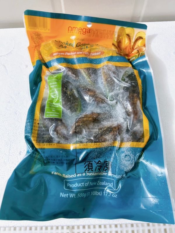 紐西蘭熟凍全殼淡菜 500g±10% 紐西蘭,全殼淡菜,冷凍,水產,海鮮