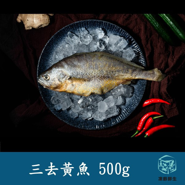 黃魚三去 500g±10% 三去大黃魚, 大黃魚, 魚肉, 細嫩大黃魚, 去鱗魚, 去鰓魚, 去內臟魚, 健康魚類, 大黃魚料理, 鮮魚