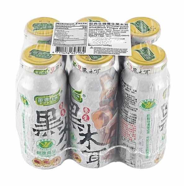 歐典生機 養生黑木耳180ml 