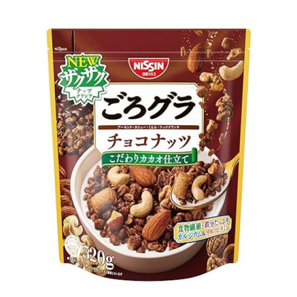 日清 NISSIN 日版 巧克力堅果 穀物麥片 320g 