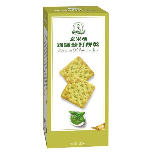 若寧行 玄米油綠醬蘇打餅乾155g 