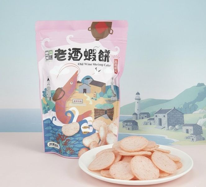 馬祖兵兵有禮 老酒蝦餅 70g 