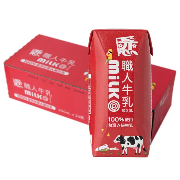 職人保久乳200ml *24罐 