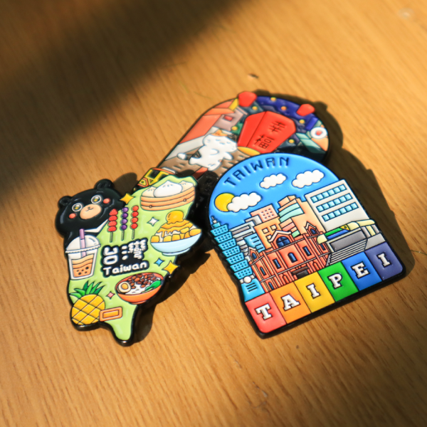 台灣紀念品 烤漆金屬冰箱貼 