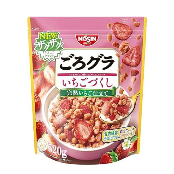 日清 草莓綜合穀物麥片 320g 
