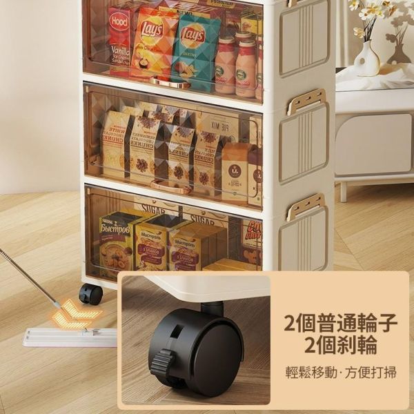 免安裝五層可折疊收納櫃 