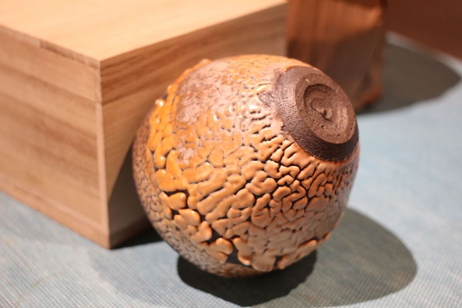 志野釉 柴燒茶碗-張膺康老師 