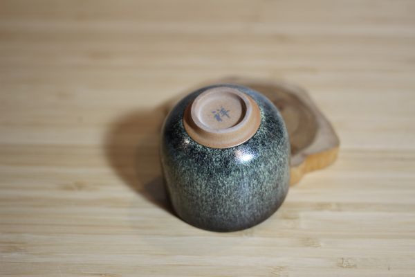 90ml 遠紅外線天目釉 直身圓口茶杯 酒杯 鶯歌名家葉敏祥作 
