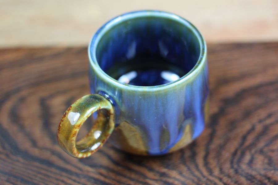 天目釉 流釉咖啡杯 自然釉小緣杯 鶯歌製 80ml 