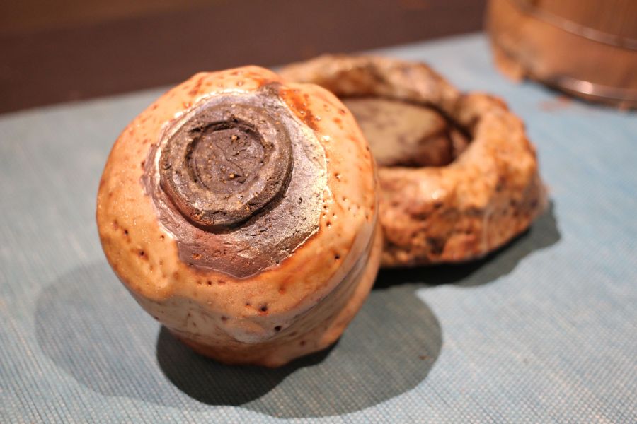 志野釉 柴燒茶碗-張膺康老師 