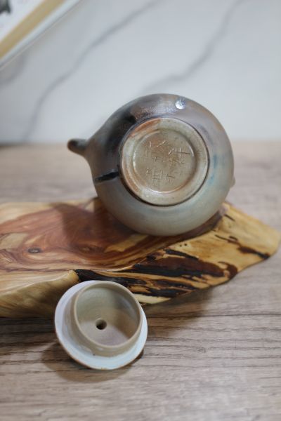 柴燒 天目釉 提樑茶壺-葉敏祥老師 