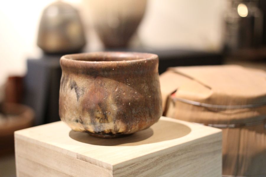 志野釉 柴燒茶碗-張膺康老師 