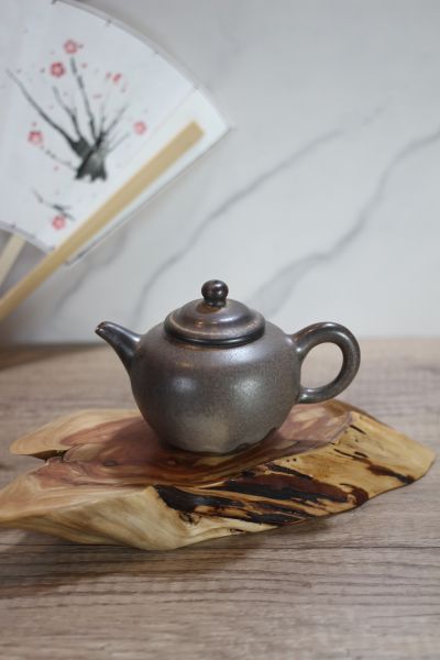 上釉柴燒茶壺-葉敏祥老師 