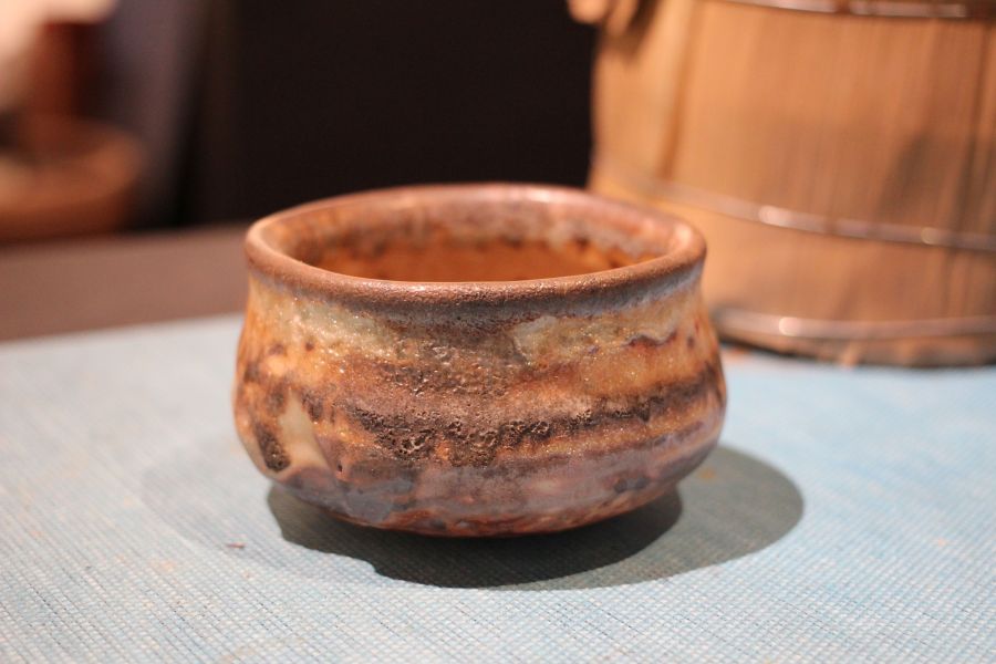 志野釉 柴燒茶碗-張膺康老師 