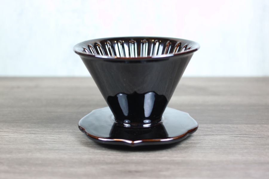 鵲黑 50度角濾杯 自然釉咖啡濾杯 鶯歌燒 