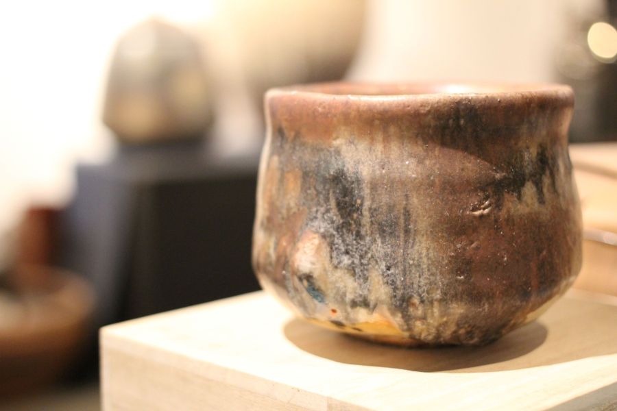 志野釉 柴燒茶碗-張膺康老師 