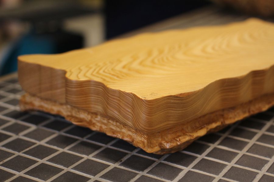 台灣紅檜 臥香座 手刻太極造型 三峽日月坊出品 