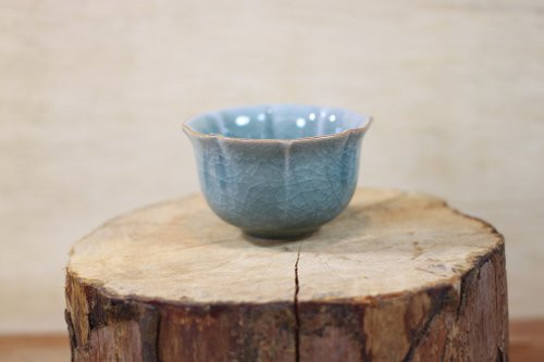 哥窯冰裂紋 幸福茶杯 名家葉敏祥作品 80ml 