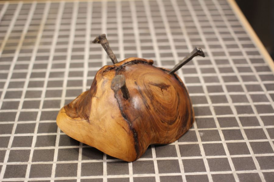 黃檜樹瘤 枕木釘腳 點心碗 三峽日月坊出品 