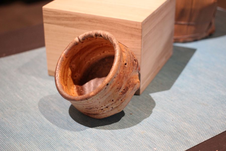 志野釉 柴燒茶碗-張膺康老師 