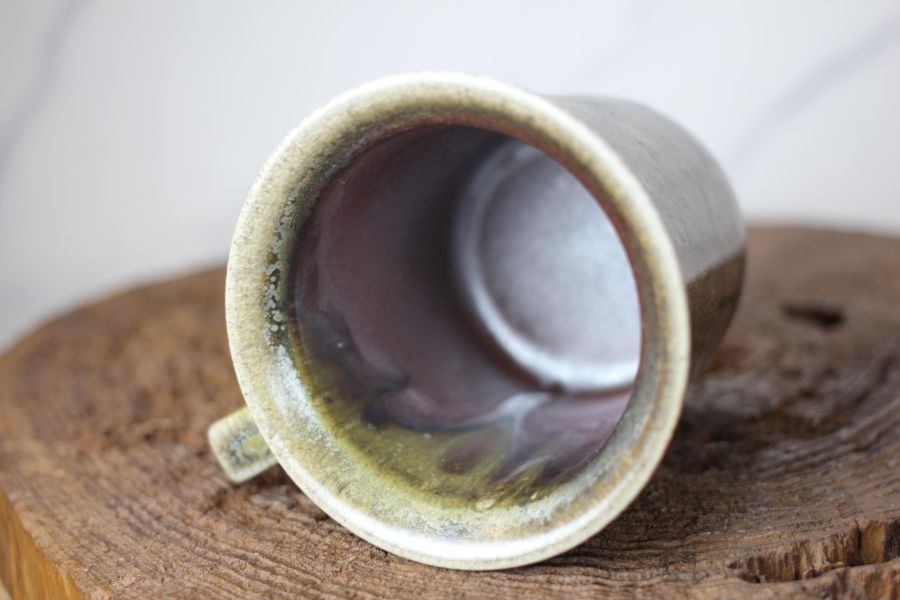 240ml 柴燒古銅金 方韻杯 咖啡杯 台灣鶯歌製 