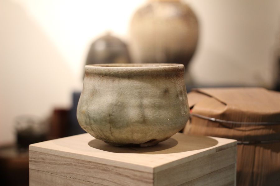 志野釉 柴燒茶碗-張膺康老師 