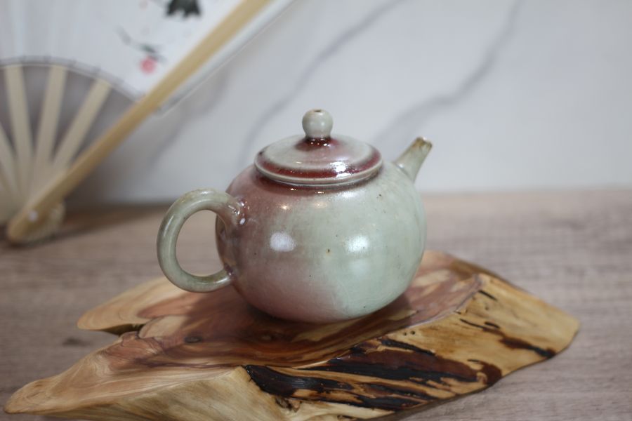 上釉柴燒茶壺-葉敏祥老師 