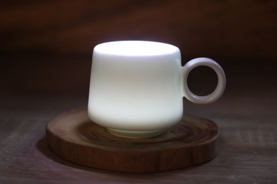 純白 單色 咖啡杯 自然釉小緣杯 台灣製 80ml 