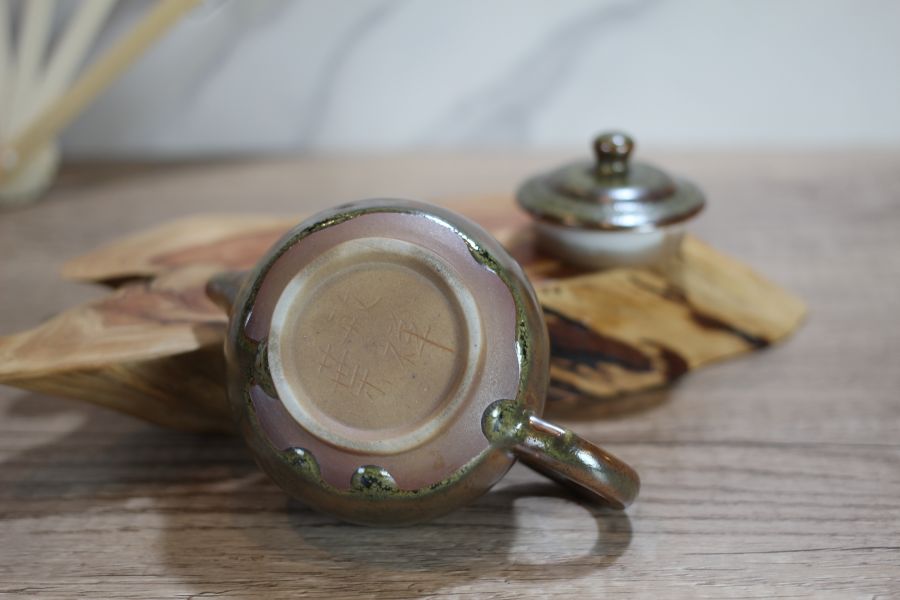 天目釉 柴燒茶壺-葉敏祥老師 
