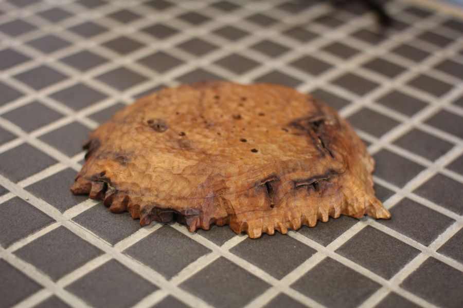 老樟木 奇木杯墊 手工荷葉紋 三峽日月坊出品 