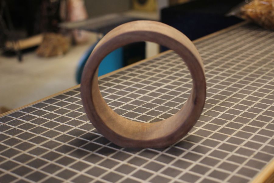 樟木 圓形簍空立飾 三峽日月坊出品 