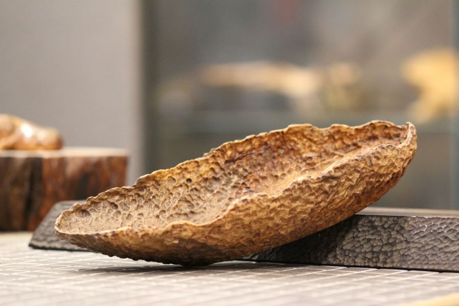 樟木 雕刻臥香座 點心盤 三峽日月坊出品 