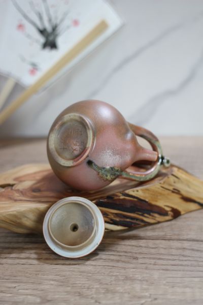 柴燒 天然落灰 提樑茶壺 -葉敏祥老師 