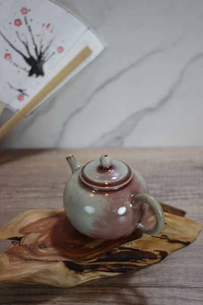 上釉柴燒茶壺-葉敏祥老師 