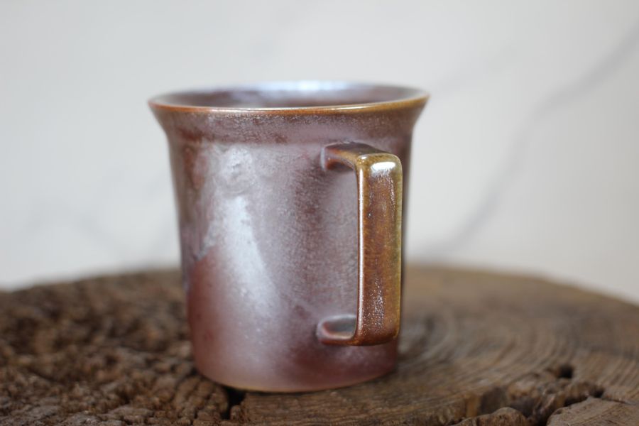 240ml 柴燒古銅金 方韻杯 咖啡杯 台灣鶯歌製 